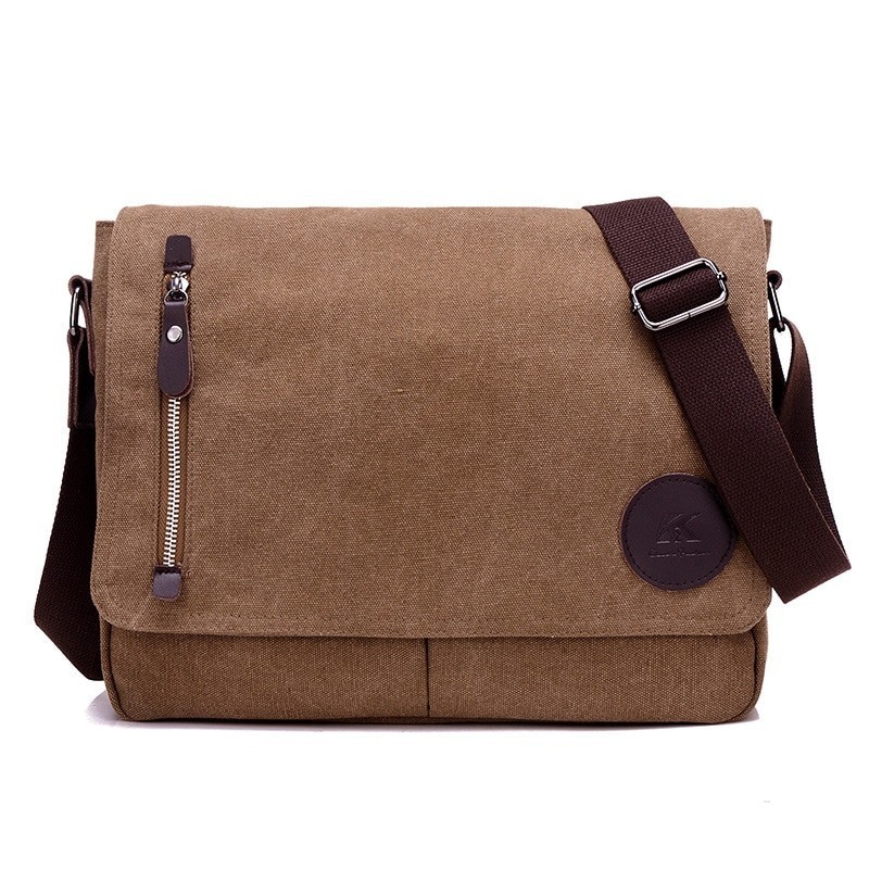 Bolsa de lona retangular de ombro