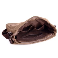 Bolsa de lona retangular de ombro