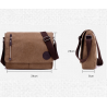 Bolsa de lona retangular de ombro