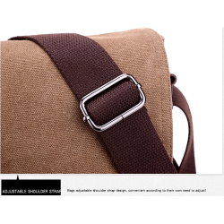 Bolsa de lona retangular de ombro