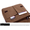 Bolsa de lona retangular de ombro