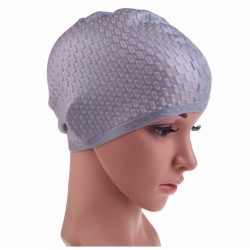 Touca de natação de silicone à prova d'água - unissex