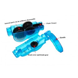 Kit de limpeza de corrente de bicicleta - com escovas de limpeza