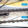 Kit de limpeza de corrente de bicicleta - com escovas de limpeza