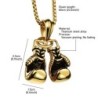 Necklace with double boxing gloves pendantNecklaces