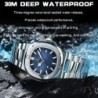 POEDAGAR - elegant Quartz watch - waterproof - stainless steel - blueWatches