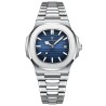 POEDAGAR - elegant Quartz watch - waterproof - stainless steel - blueWatches