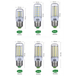 Lâmpada LED - SMD 5730 - 220V - E14 - E27