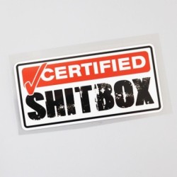 Autocolante decorativo para carro - Shitbox certificado