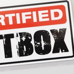 Autocolante decorativo para carro - Shitbox certificado