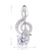 broche de notas musicais de cristal