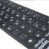 Keyboard sticker - for 10 to 17 inch laptop - English - Spanish - French - Arabic - RussianKeyboards