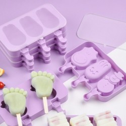 Molde de silicone para gelados - para fazer sobremesas caseiras - reutilizável