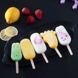 Molde de silicone para gelados - para fazer sobremesas caseiras - reutilizável