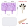 Molde de silicone para gelados - para fazer sobremesas caseiras - reutilizável