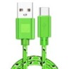 Cabo trançado de nylon - dados / sincronização / carregamento rápido - USB Tipo C
