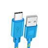 Cabo trançado de nylon - dados / sincronização / carregamento rápido - USB Tipo C