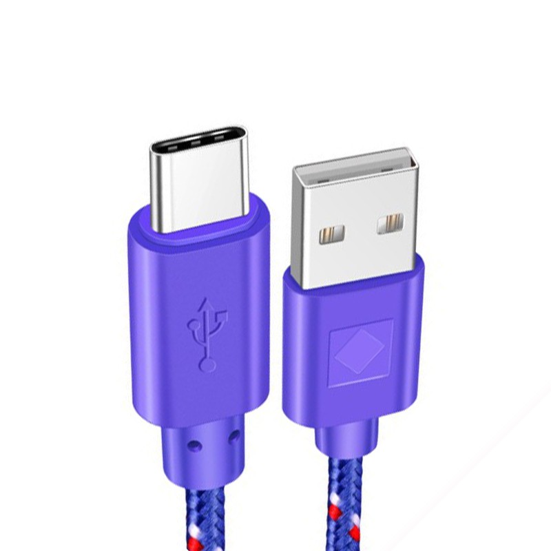 Nylon braided cable - data / sync / fast charging - USB Type CCables
