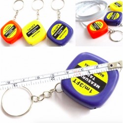 Mini fita métrica - régua telescópica automática - com chaveiro - 1m