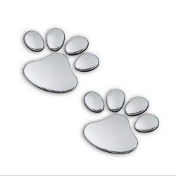 Impressão de pé de animal 3D - adesivo de carro