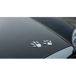 Impressão de pé de animal 3D - adesivo de carro