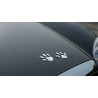 Impressão de pé de animal 3D - adesivo de carro