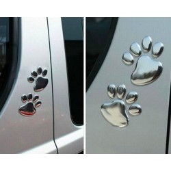 Impressão de pé de animal 3D - adesivo de carro