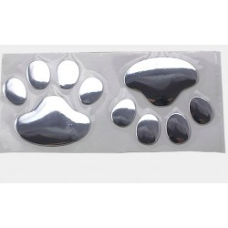 Impressão de pé de animal 3D - adesivo de carro