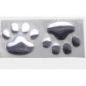 Impressão de pé de animal 3D - adesivo de carro