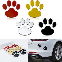 Impressão de pé de animal 3D - adesivo de carro