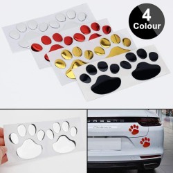 Impressão de pé de animal 3D - adesivo de carro