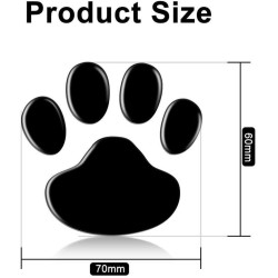 Impressão de pé de animal 3D - adesivo de carro