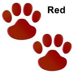 Impressão de pé de animal 3D - adesivo de carro