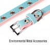 Coleira para cães/gatos - Tag de identificação - personalizada - gravada - couro