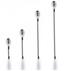 Encaixe E27 a E27 - porta-lâmpada flexível - extensão - adaptador de iluminação