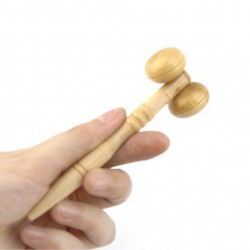 Rolo de massagem em madeira - para olhos / rosto