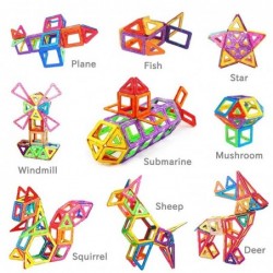 Blocos plásticos magnéticos - conjunto de construção - brinquedo educativo