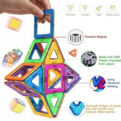 Blocos plásticos magnéticos - conjunto de construção - brinquedo educativo