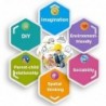 Magnetic plastic blocks - construction set - educational toyConstruction