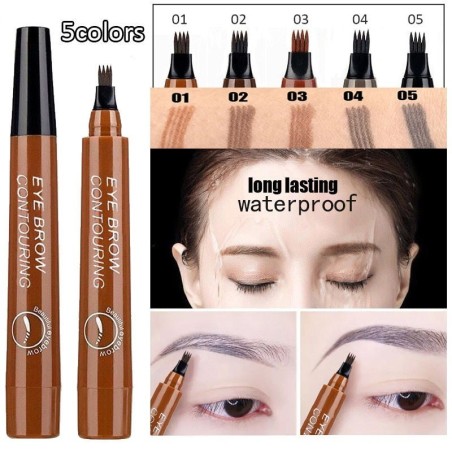 Eyebrow waterproof pen - fork style tipEyes