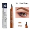 Eyebrow waterproof pen - fork style tipEyes