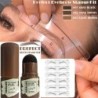Carimbo de sobrancelha colorido - com estênceis - kit de modelagem profissional
