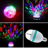 Rotating RGB LED stage light - bulb - sound activated - E27Stage & events lighting