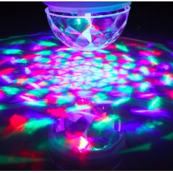 Rotating RGB LED stage light - bulb - sound activated - E27Stage & events lighting