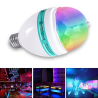 Rotating RGB LED stage light - bulb - sound activated - E27Stage & events lighting