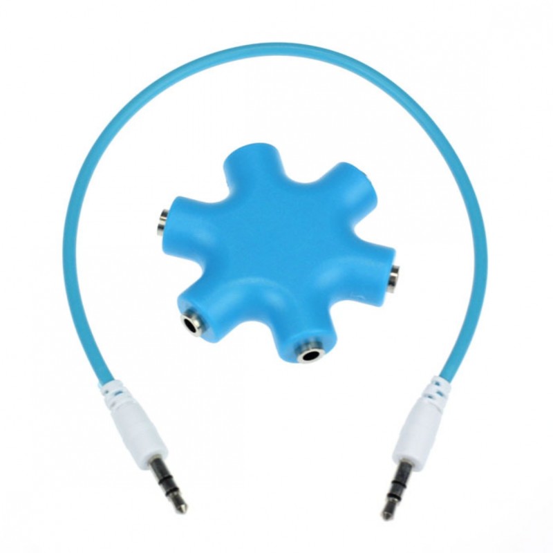 Divisor de áudio com conector de 3,5 mm - 1 a 5