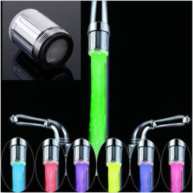 Cabeça de torneira de torneira de água LED - 7 cores