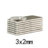 N35 - ímã de neodímio - disco forte - 3mm * 2mm - 100 peças