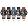 CURREN - relógio de quartzo de luxo - pulseira de couro - à prova d'água