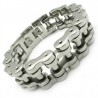 Pulseira masculina de aço inoxidável - design de corrente de motocicleta - 22mm